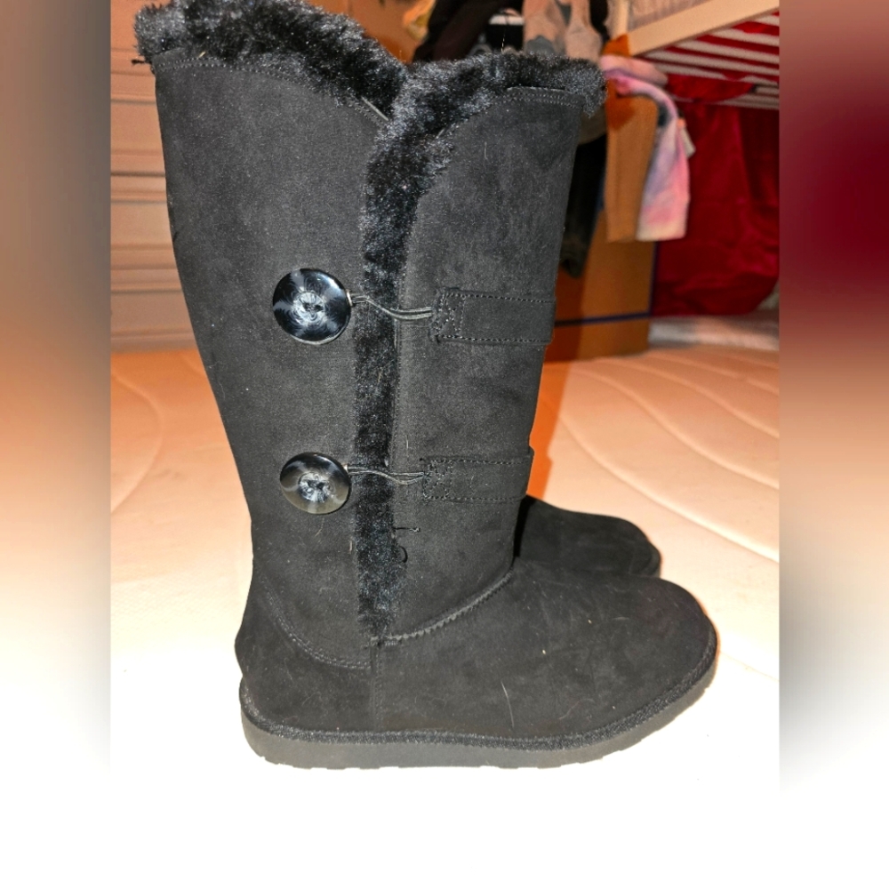 Black Arizona Furlined Boots